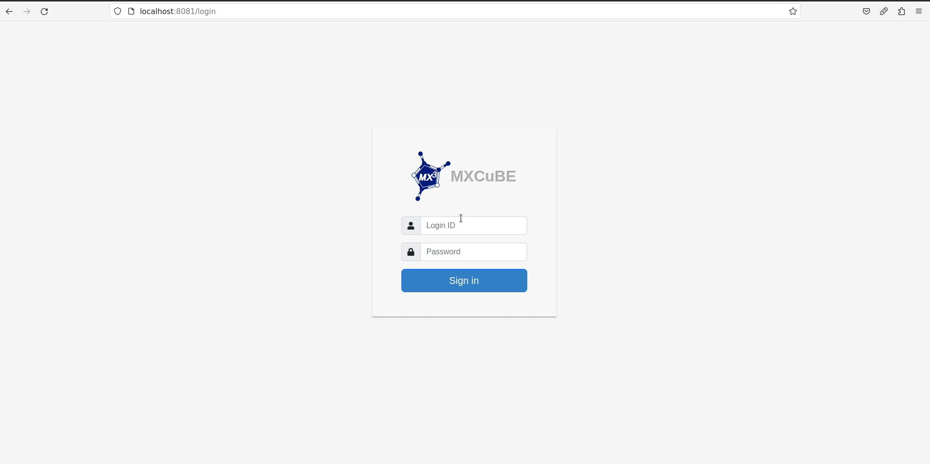 MXCuBE login